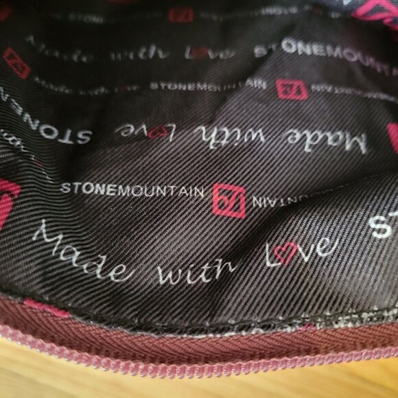 Stone Mountain Leather Handbag New Maroon/Brown - Picture 7 of 11